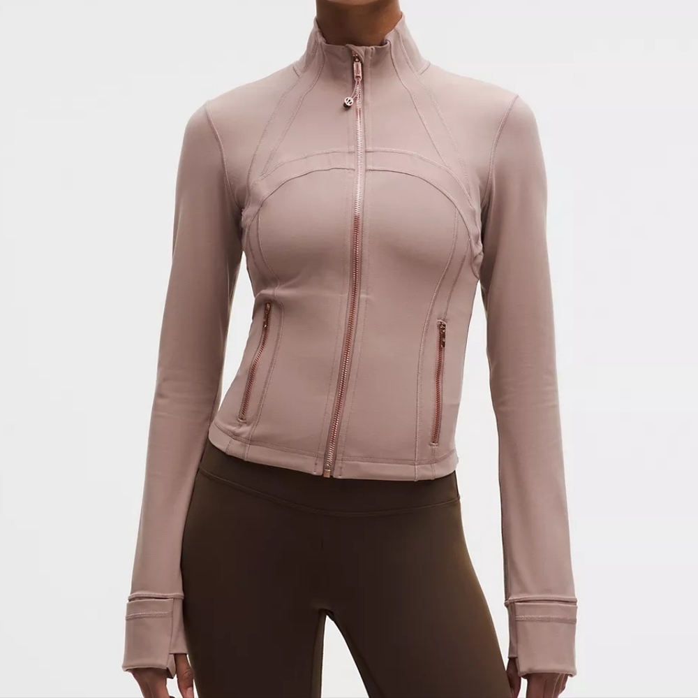 NWT Lululemon Define Cropped Jacket Nulu Ashen Rose/Rose Gold 8
